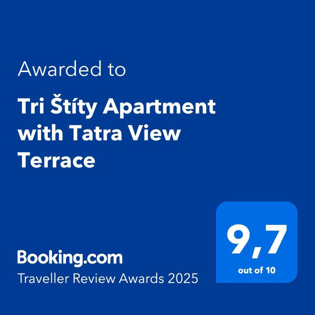 Tri Stity Apartment With Tatra View Terrace Kakaslomnic Kültér fotó